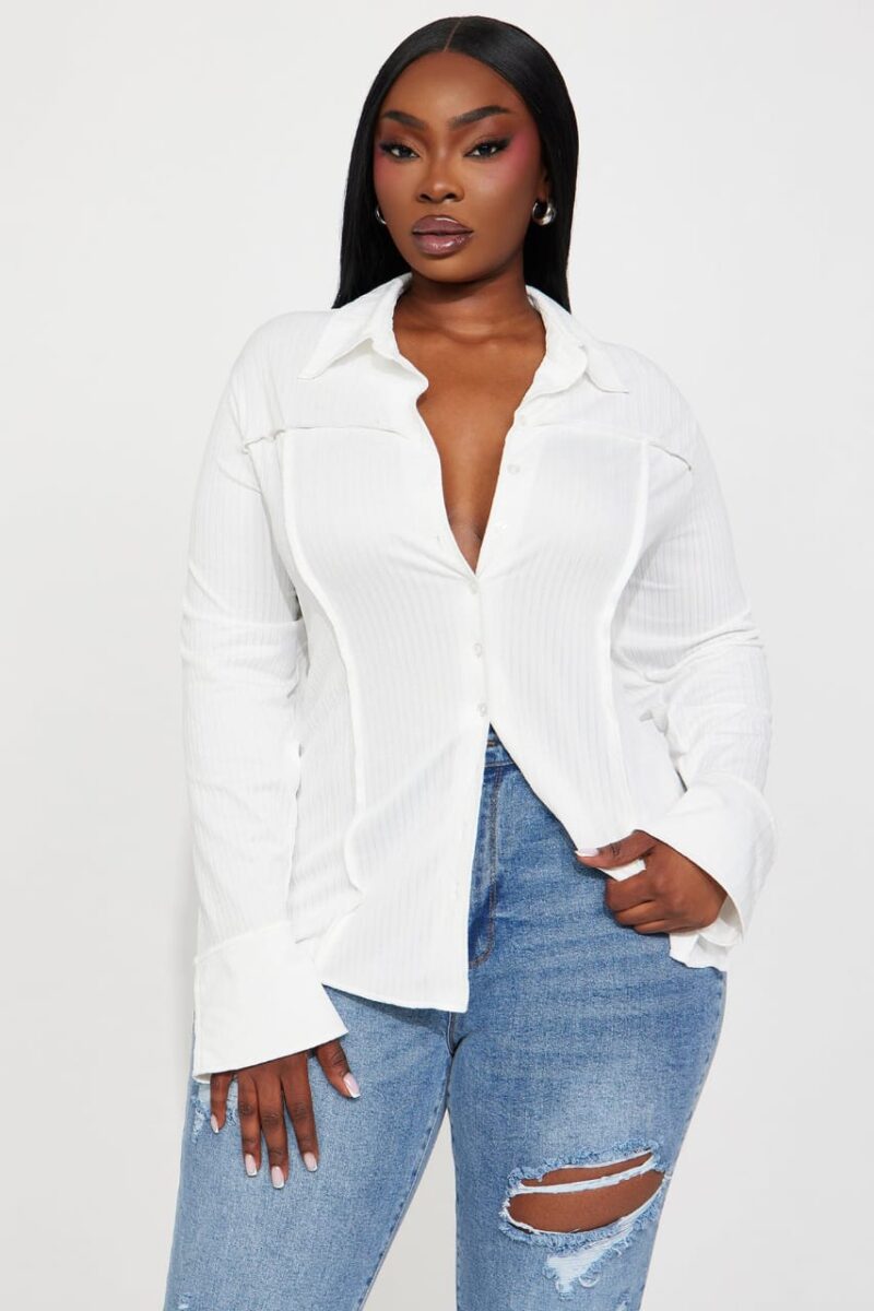 Catalina pop up shirt white